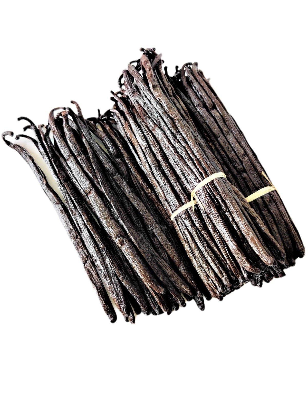 Madagascar Bourbon Grade-A Gourmet Vanilla Beans<br>For Extract And Baking<BR>5 count, 15 count, 25 count, 50 count, 100 count - Spice-Land Wholesale