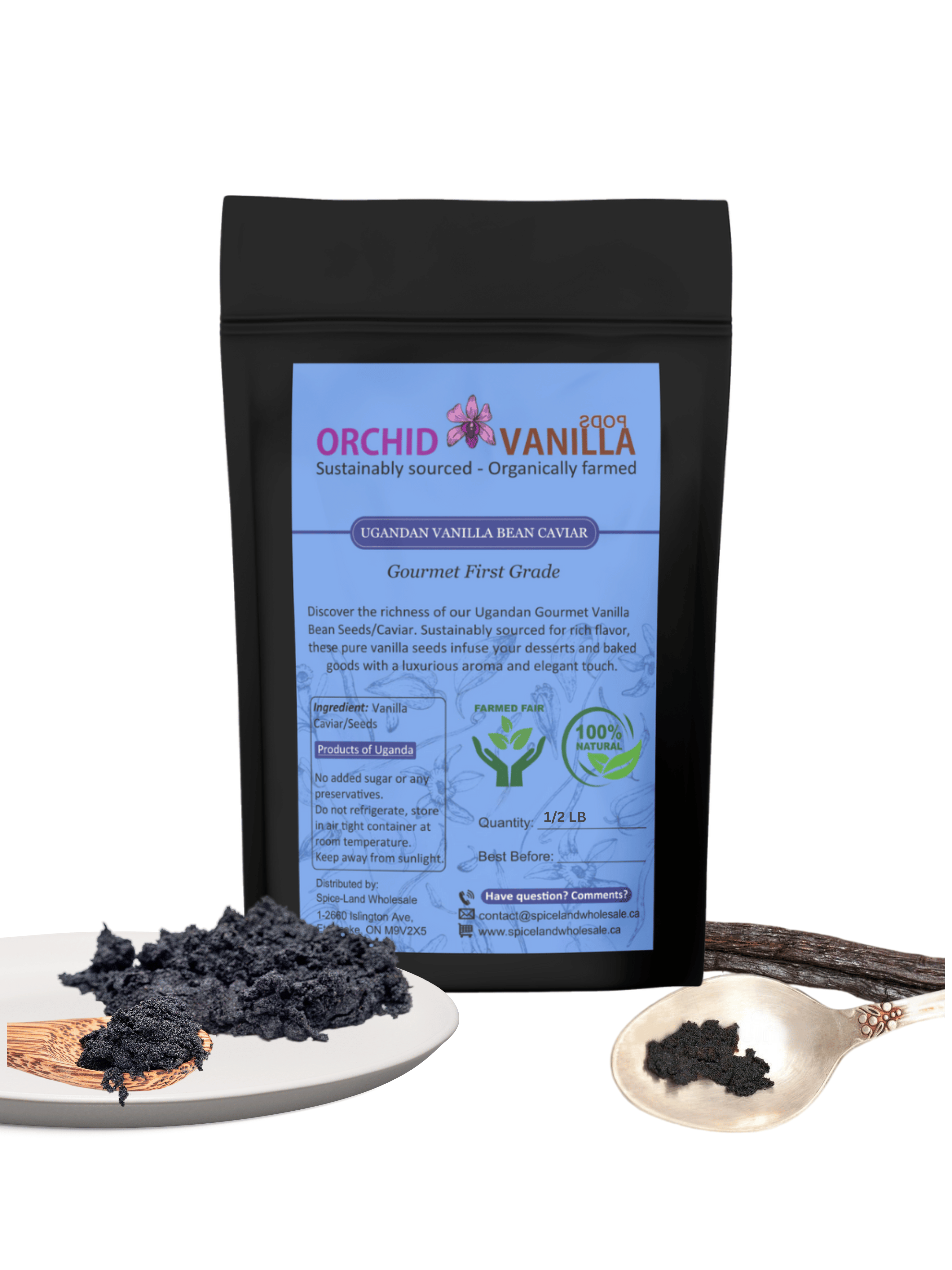 Ugandan Vanilla Bean Seeds/Caviar