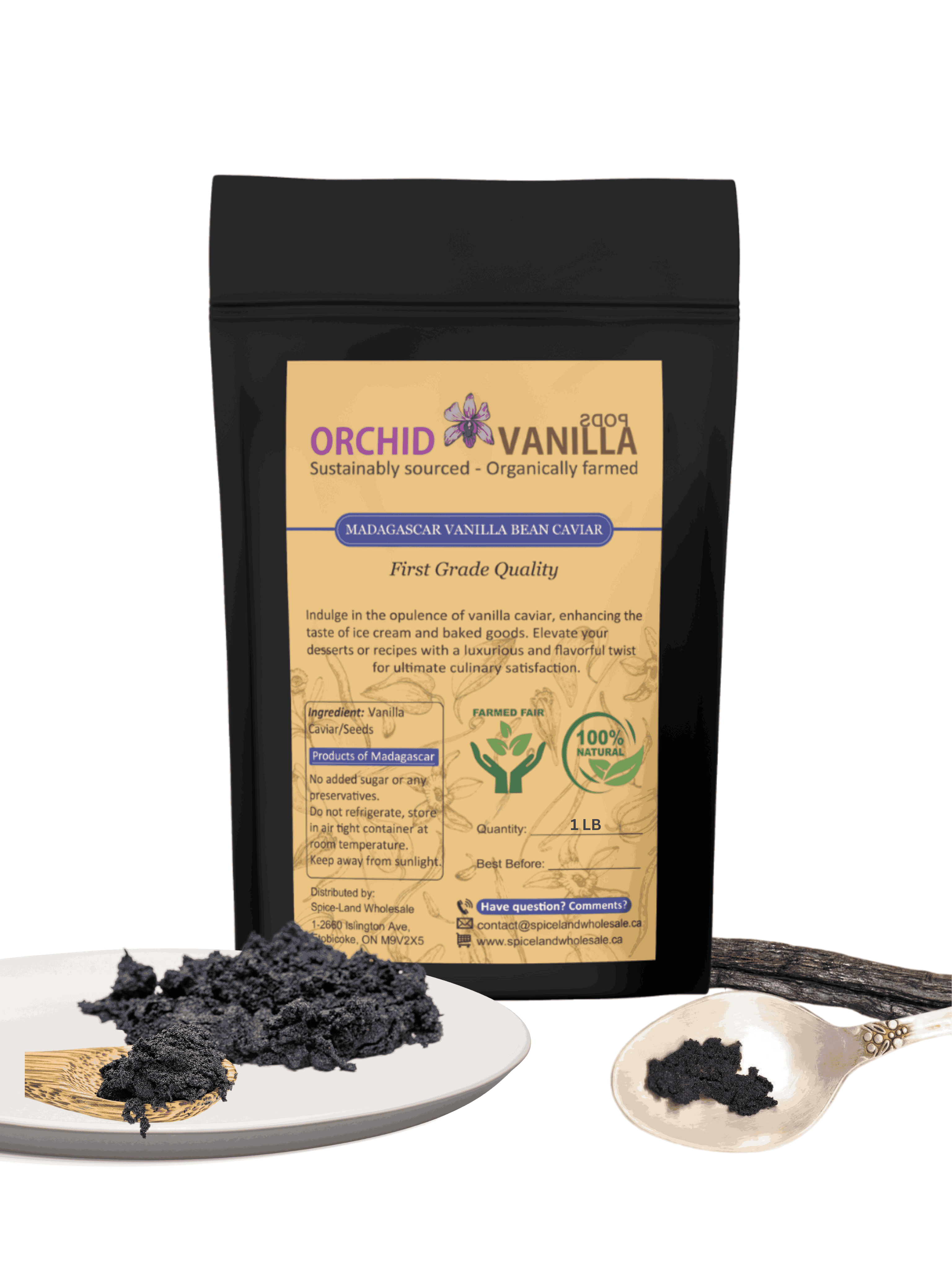 Madagascar Vanilla Bean Seeds/Caviar Gourmet <br> First Grade