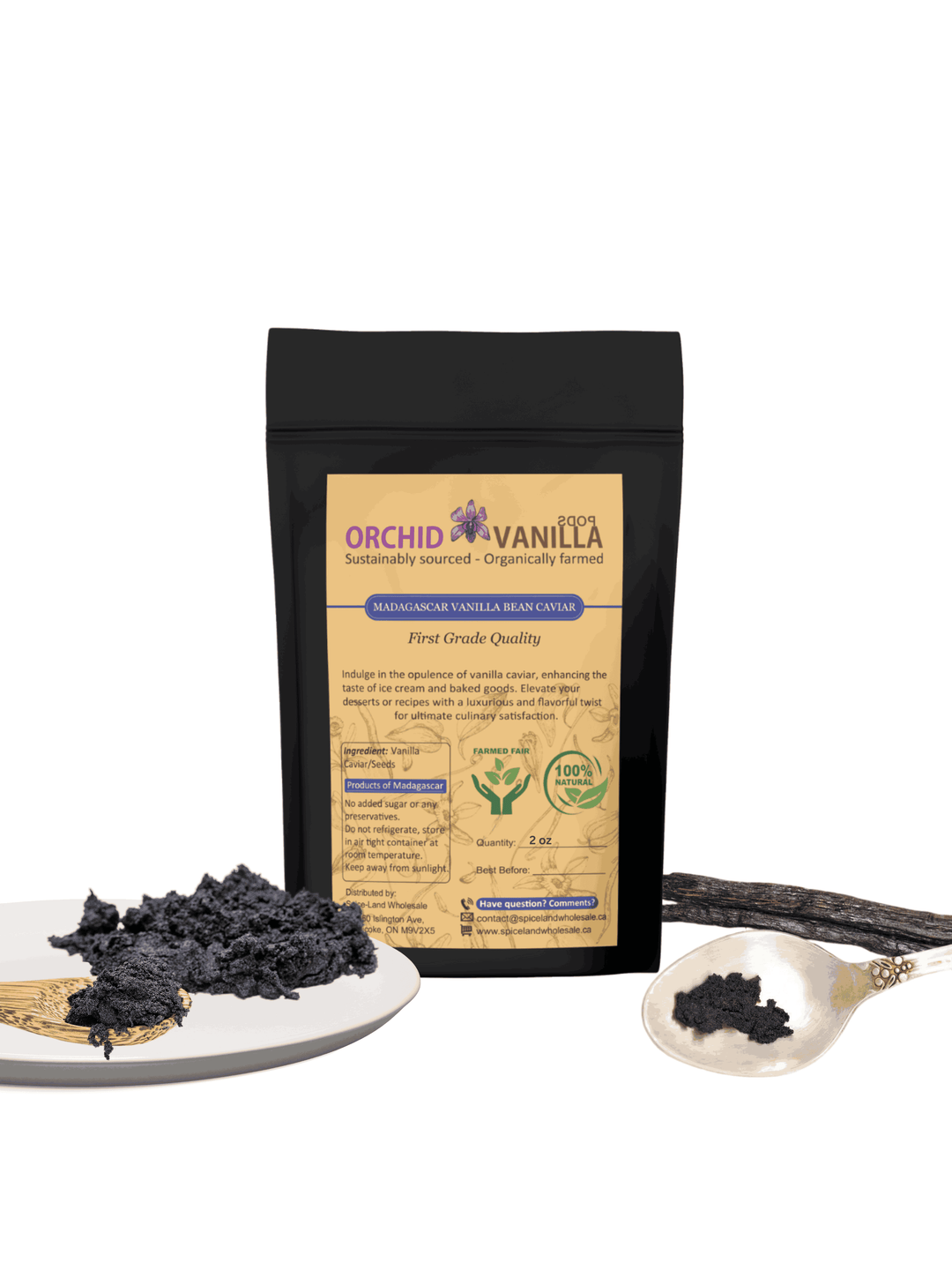 Madagascar Vanilla Bean Seeds/Caviar Gourmet <br> First Grade