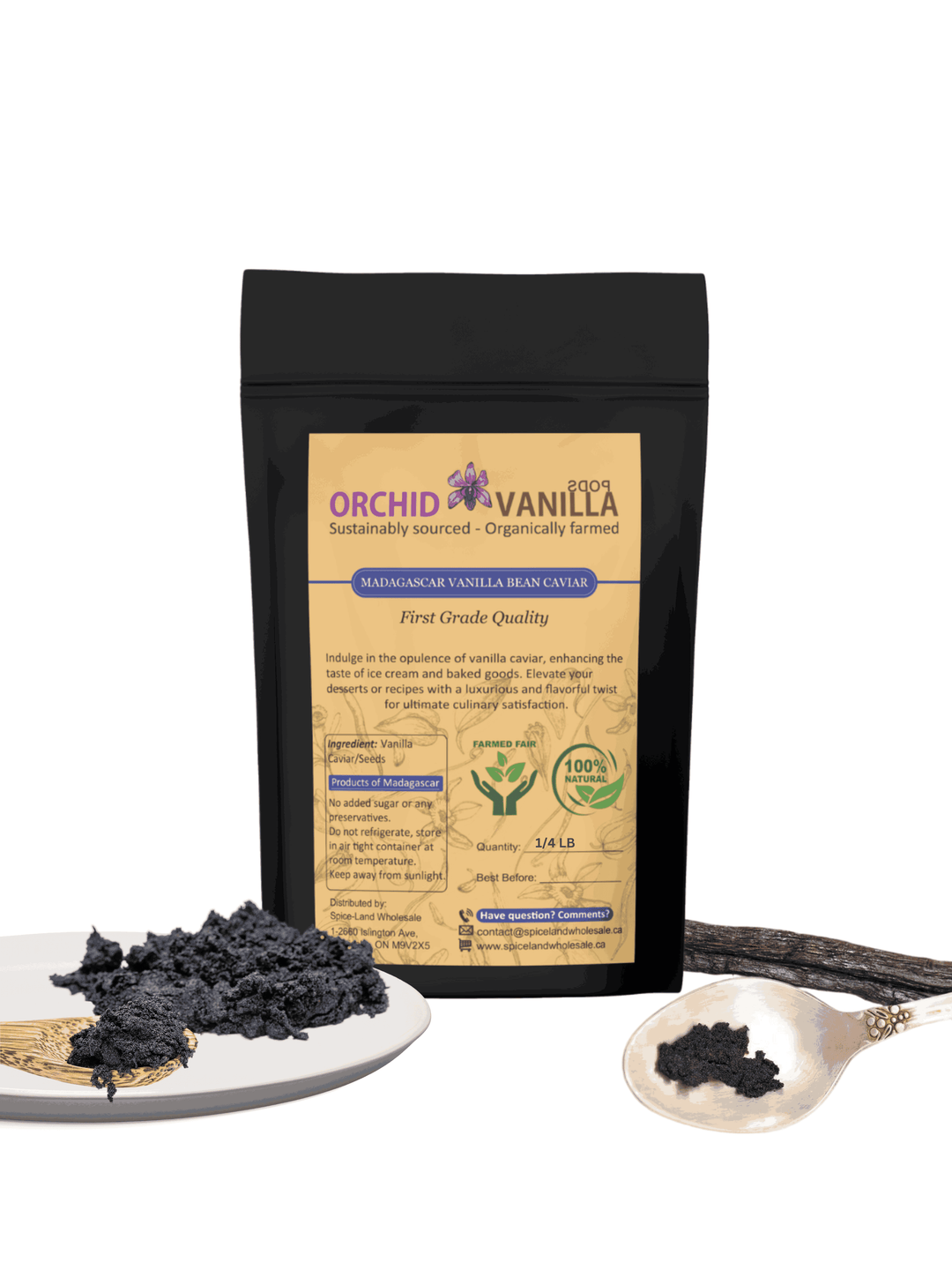 Madagascar Vanilla Bean Seeds/Caviar Gourmet <br> First Grade