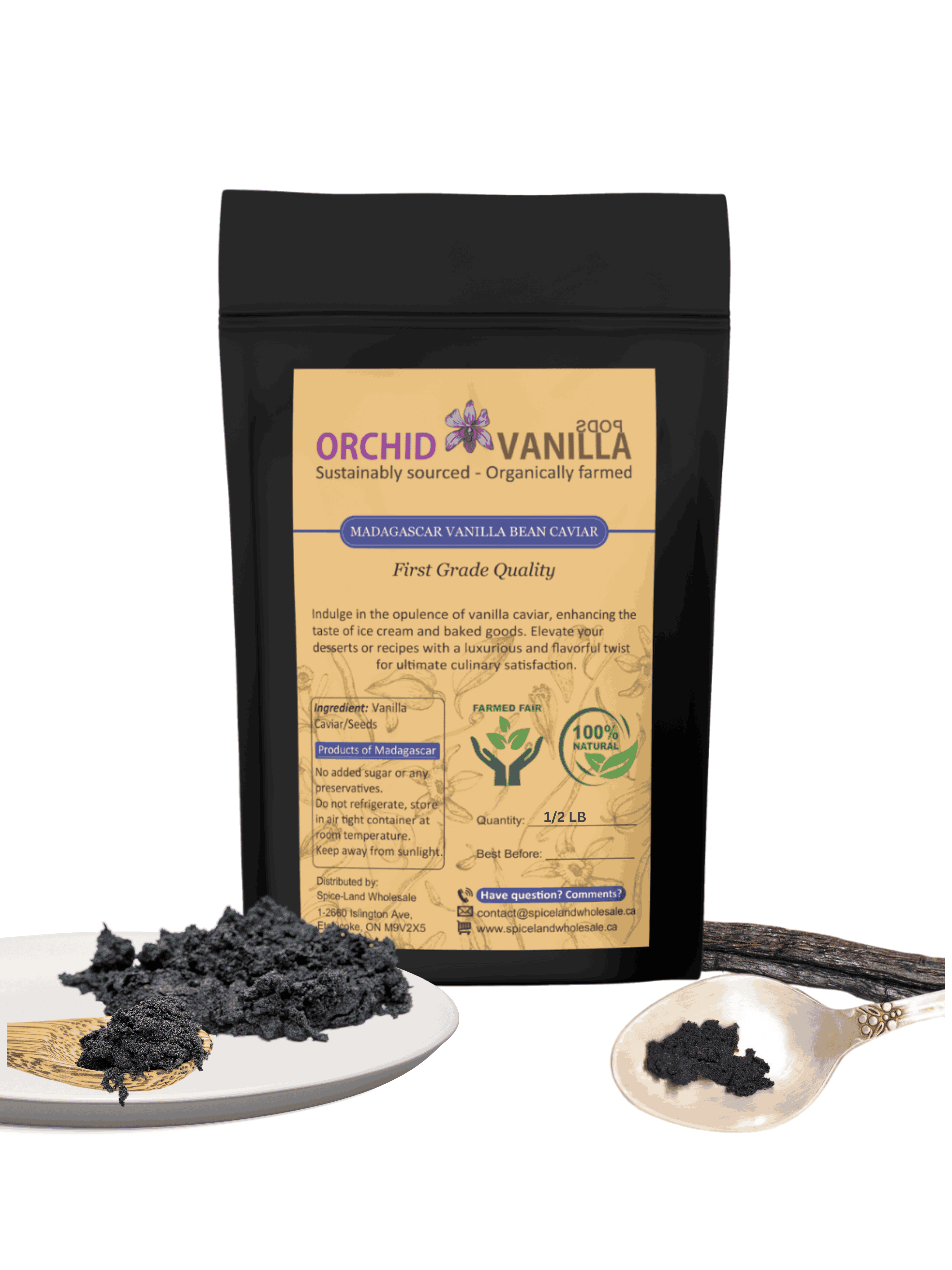 Madagascar Vanilla Bean Seeds/Caviar Gourmet <br> First Grade