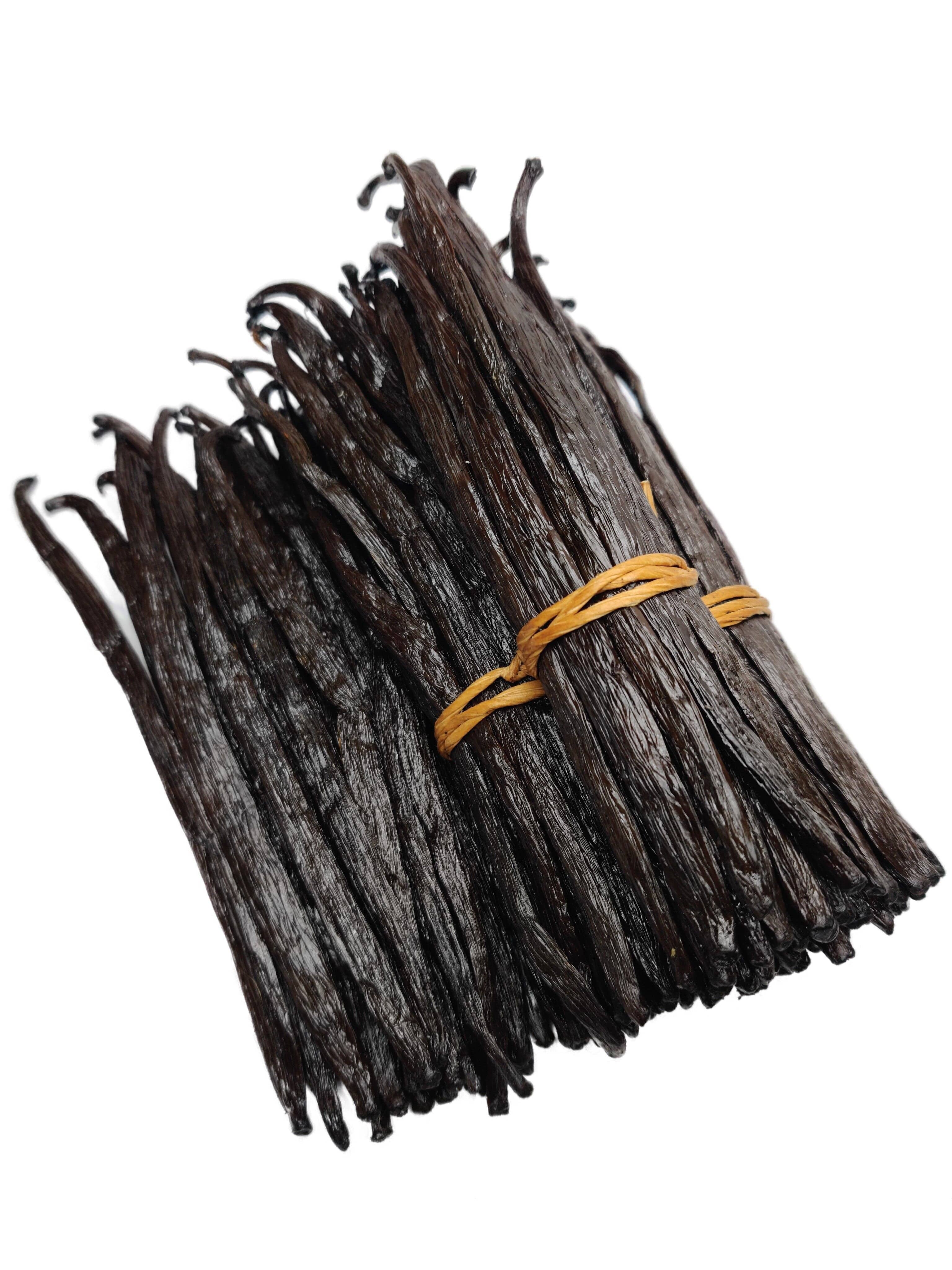 Ugandan Vanilla Beans Grade-A Gourmet <br>For Extract And Baking<BR>5 Count, 15 Count, 25 Count, 50 Count, 100 Count