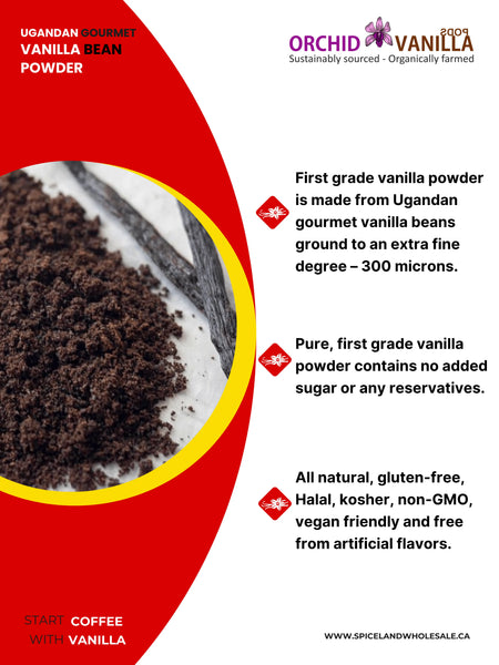 Ugandan Vanilla Powder - upscale Your Baking Experience