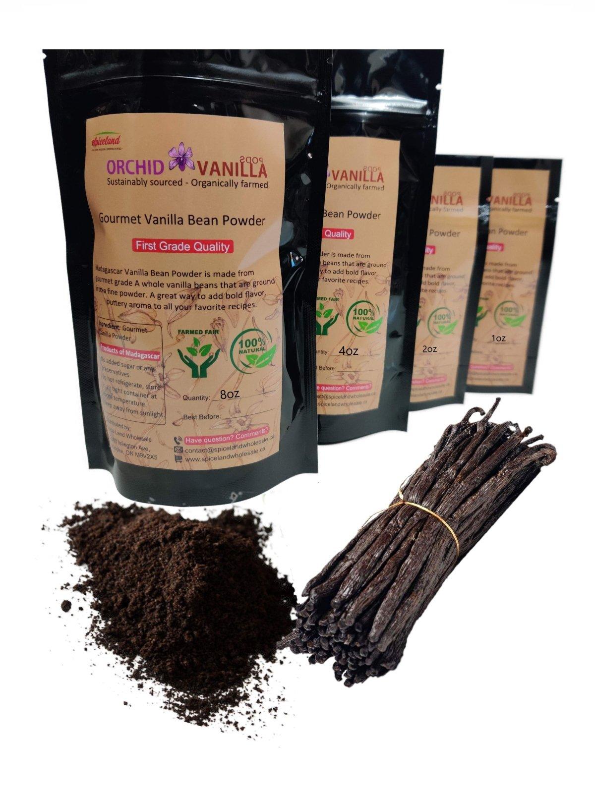 Madagascar Gourmet Ground Vanilla Bean Powder <br> First Grade<BR> - Spice-Land Wholesale